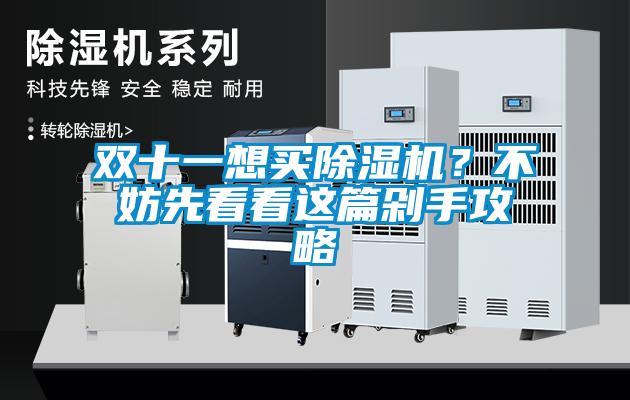 雙十一想買除濕機(jī)？不妨先看看這篇剁手攻略