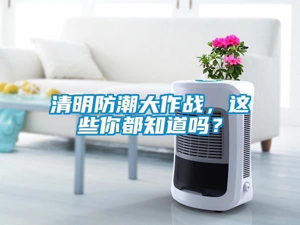 清明防潮大作戰，這些你都知道嗎？