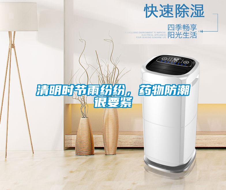 清明時節雨紛紛，藥物防潮很要緊