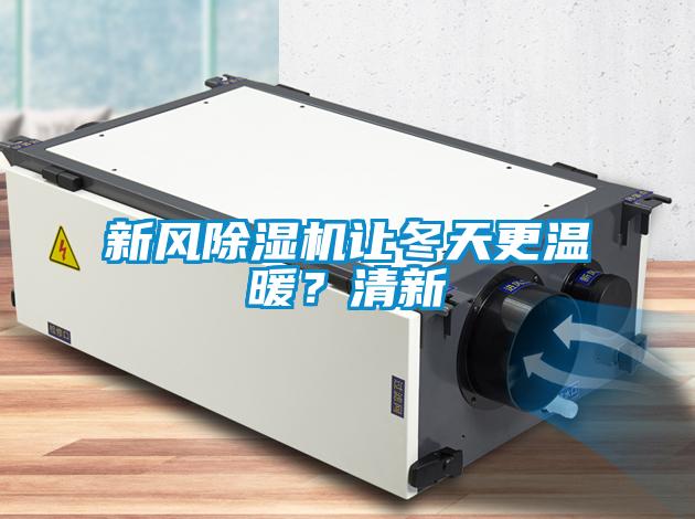 新風除濕機讓冬天更溫暖？清新