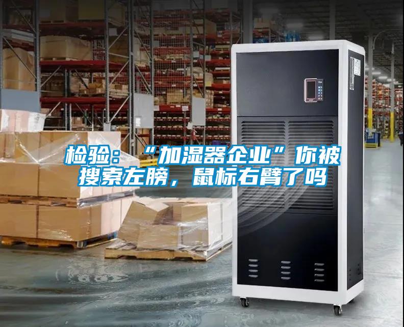 檢驗：“加濕器企業”你被搜索左膀，鼠標右臂了嗎