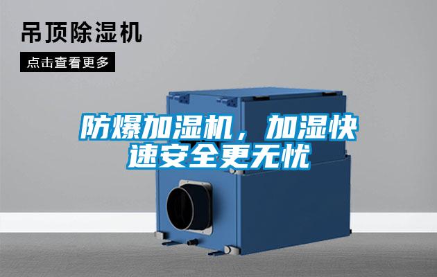防爆加濕機，加濕快速安全更無憂