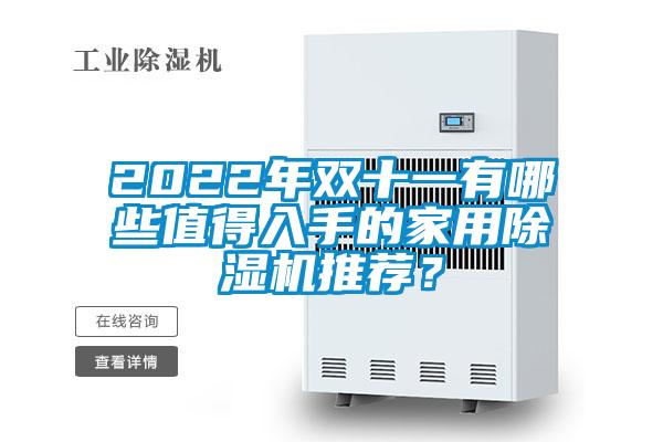 2022年雙十一有哪些值得入手的家用除濕機(jī)推薦？