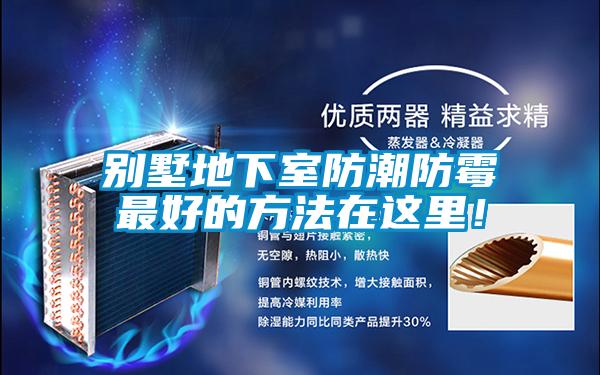 別墅地下室防潮防霉最好的方法在這里！