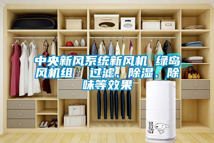 中央新風系統(tǒng)新風機 綠島風機組  過濾、除濕、除味等效果