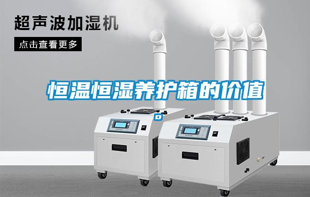 恒溫恒濕養護箱的價值。