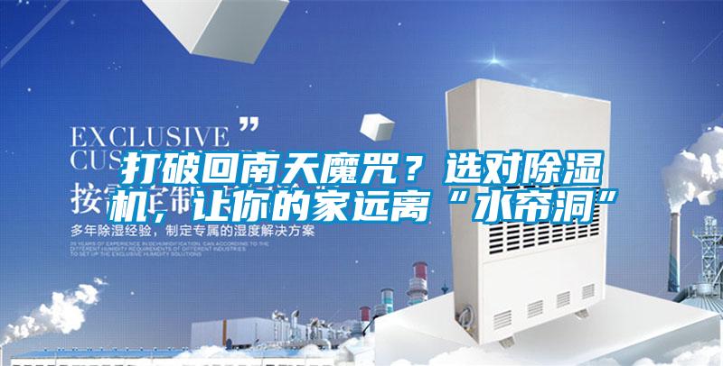 打破回南天魔咒？選對除濕機，讓你的家遠離“水簾洞”