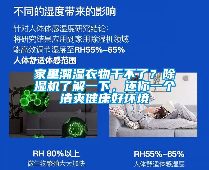 家里潮濕衣物干不了？除濕機了解一下，還你一個清爽健康好環境