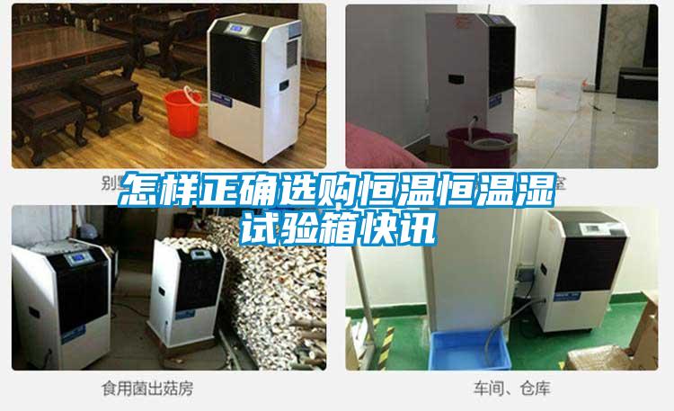 怎樣正確選購恒溫恒溫濕試驗(yàn)箱快訊