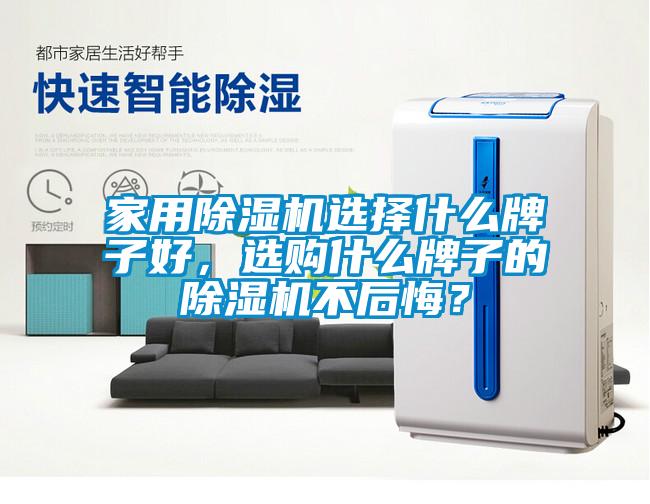 家用除濕機選擇什么牌子好，選購什么牌子的除濕機不后悔？