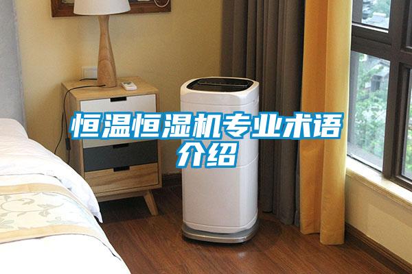 恒溫恒濕機(jī)專業(yè)術(shù)語介紹