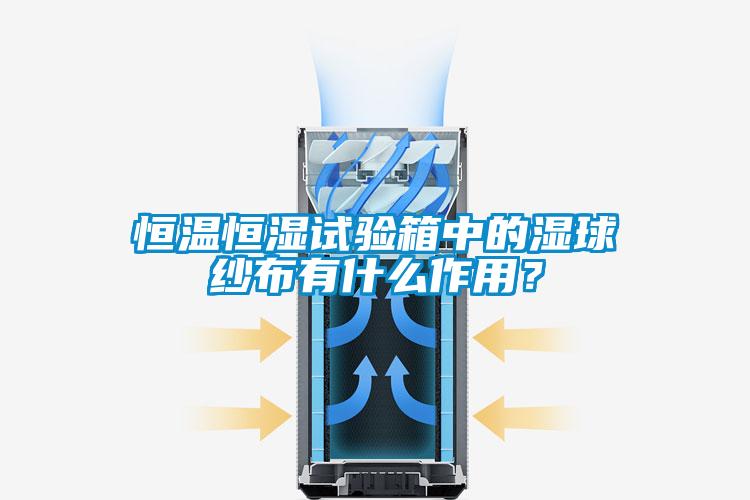 恒溫恒濕試驗箱中的濕球紗布有什么作用？