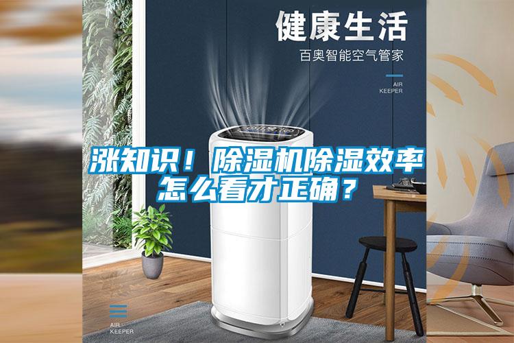 漲知識！除濕機除濕效率怎么看才正確？