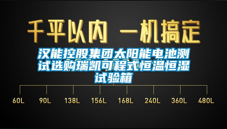 漢能控股集團(tuán)太陽能電池測試選購瑞凱可程式恒溫恒濕試驗箱