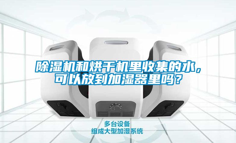 除濕機和烘干機里收集的水，可以放到加濕器里嗎？