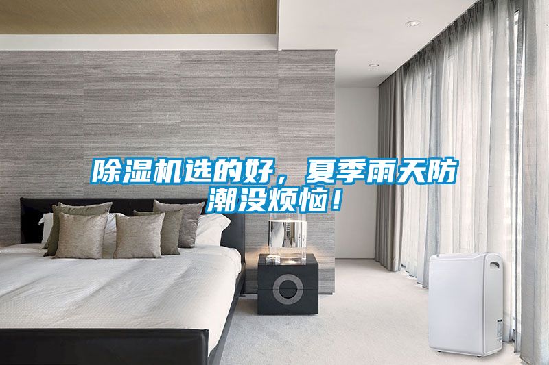 除濕機選的好，夏季雨天防潮沒煩惱！
