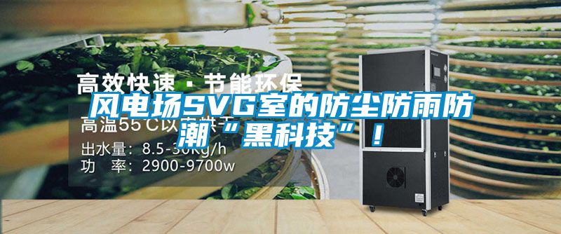 風電場SVG室的防塵防雨防潮“黑科技”！